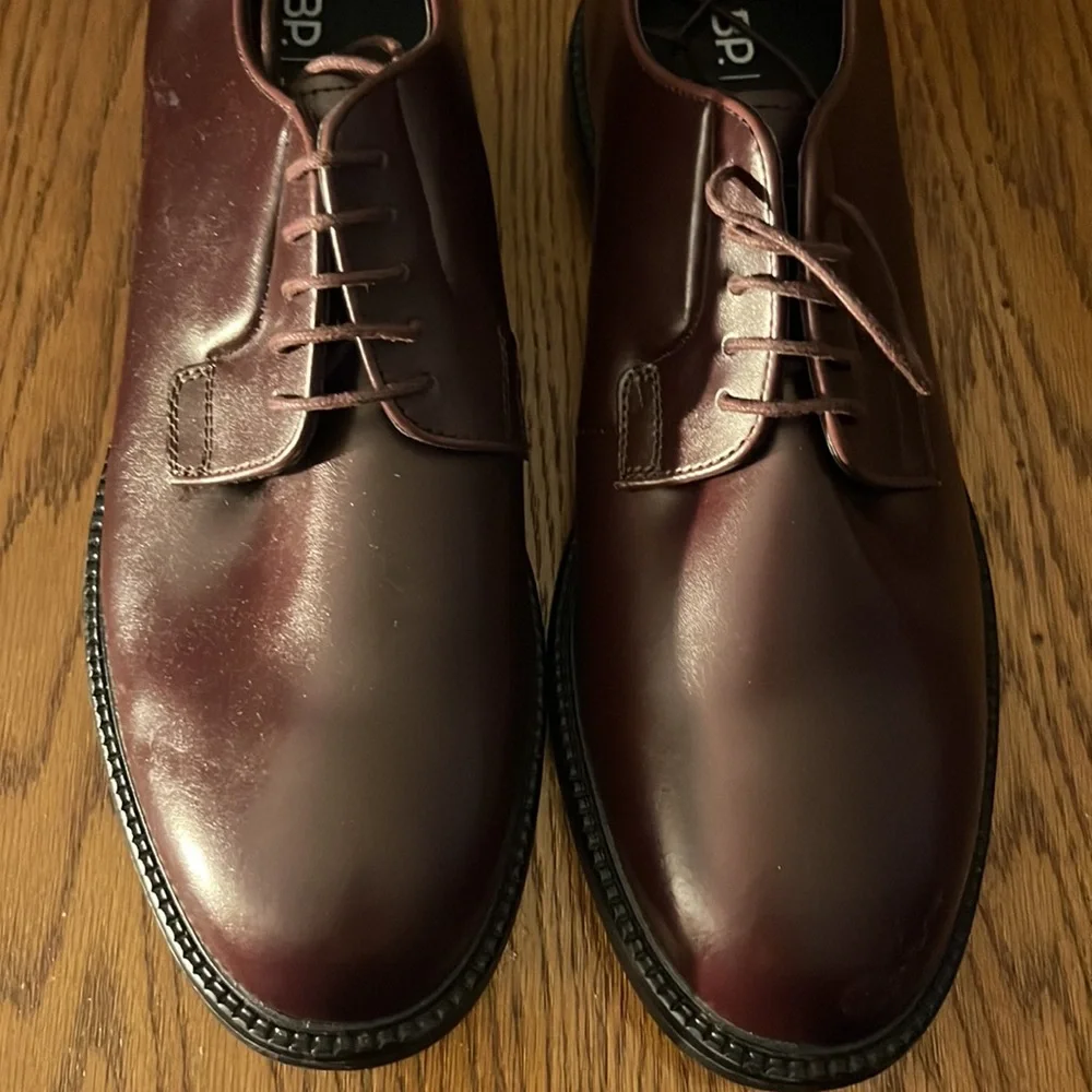 BP. Nordstrom Kolton Men’s Derby Leather Dress Shoe In Oxblood Size 12
